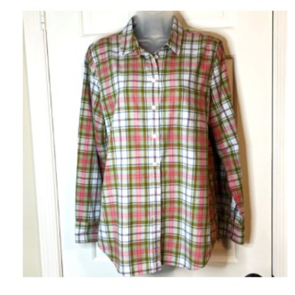 Classic-fit boy shirt in J.Crew Signature Tartan Plaid Med